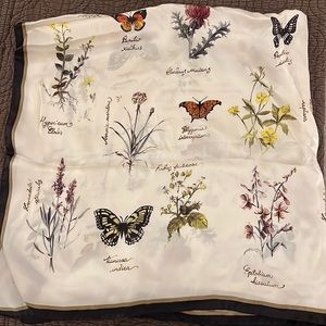 Silk butterfly scarf